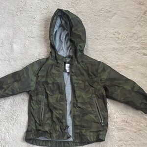 GAP Green Camouflage Raincoat for Kids